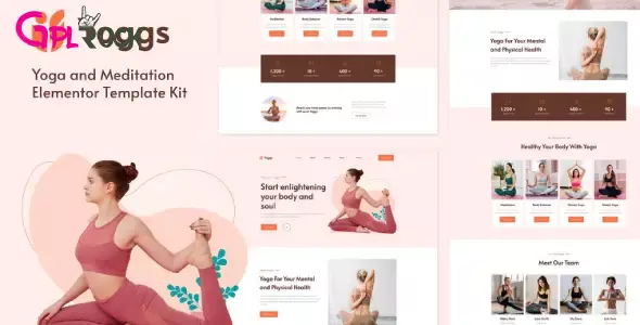 Yoggs – Yoga & Meditation Elementor Template Kit